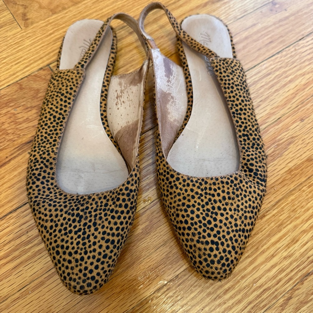 Madewell Leopard Print Slingback Flats